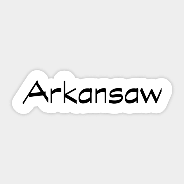 Arkansaw Sticker by SpellingShirts